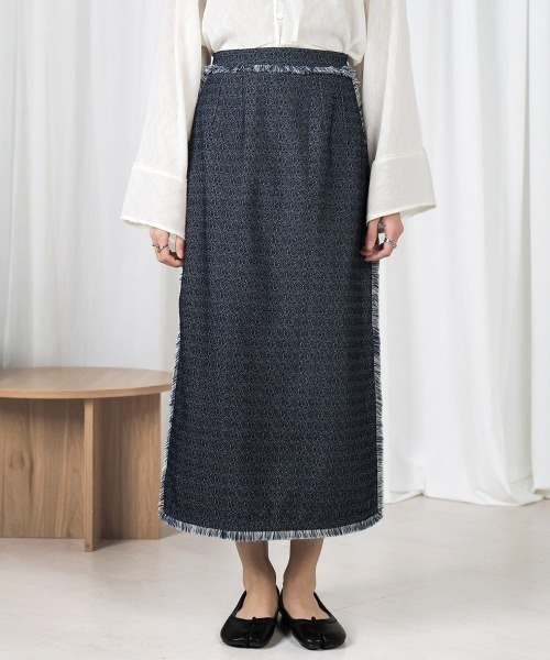 Bab（バブ）の「【低身長向けサイズあり】デニムタイトスカート（デニムスカート・レディース・グレイッシュベージュ/インディゴブルー/ライトブルー・M/S）」の20枚目の写真