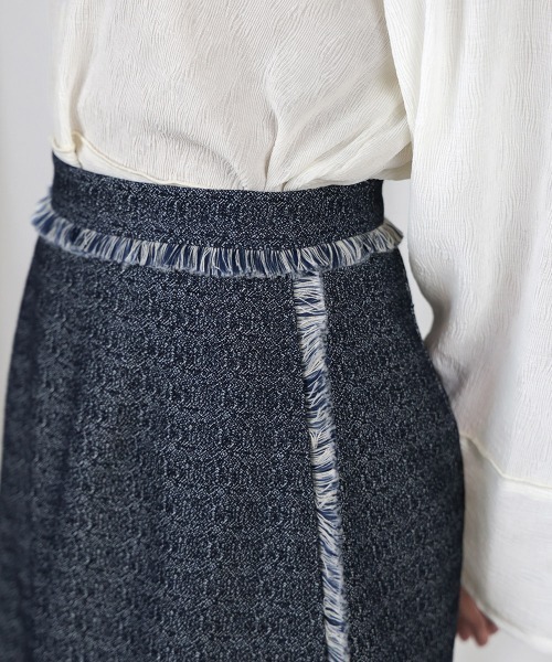 Bab（バブ）の「【低身長向けサイズあり】デニムタイトスカート（デニムスカート・レディース・グレイッシュベージュ/インディゴブルー/ライトブルー・M/S）」の21枚目の写真