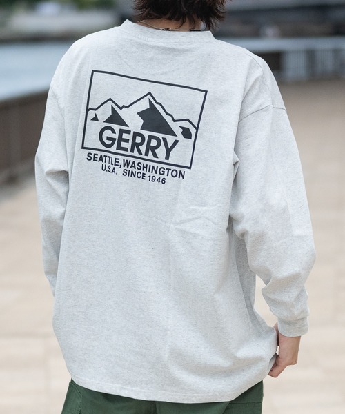 GERRY（ジェリー）の「【ag】〔GERRY/ジェリー〕ヘビーウェイト バックプリント ロングTシャツ（Tシャツ/カットソー・メンズ・ホワイト/ブラック/アッシュグレー/ライトグレー系1/ホワイト系1/ブラック系1/ダークグリーン系1・MEDIUM/LARGE/X-LARGE）」の5枚目の写真