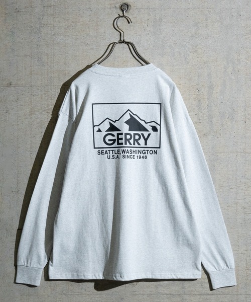 GERRY（ジェリー）の「【ag】〔GERRY/ジェリー〕ヘビーウェイト バックプリント ロングTシャツ（Tシャツ/カットソー・メンズ・ホワイト/ブラック/アッシュグレー/ライトグレー系1/ホワイト系1/ブラック系1/ダークグリーン系1・MEDIUM/LARGE/X-LARGE）」の13枚目の写真