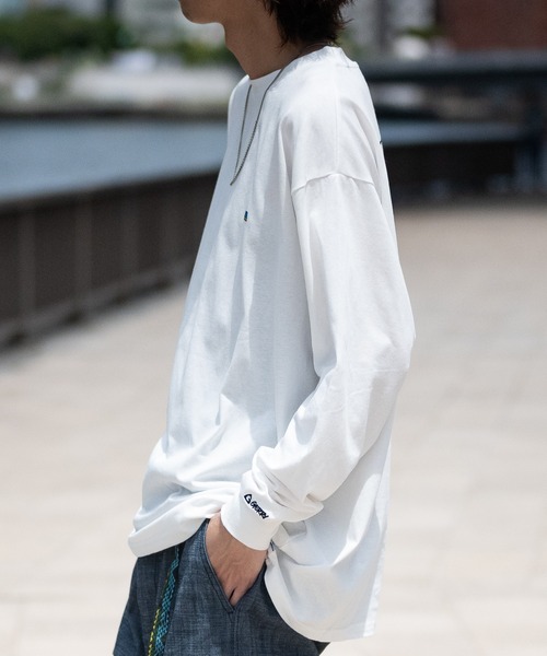 GERRY（ジェリー）の「【ag】〔GERRY/ジェリー〕ヘビーウェイト バックプリント ロングTシャツ（Tシャツ/カットソー・メンズ・ホワイト/ブラック/アッシュグレー/ライトグレー系1/ホワイト系1/ブラック系1/ダークグリーン系1・MEDIUM/LARGE/X-LARGE）」の22枚目の写真