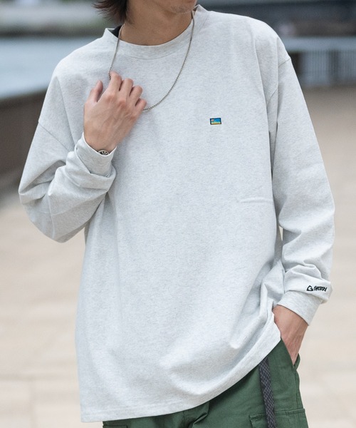 GERRY（ジェリー）の「【ag】〔GERRY/ジェリー〕ヘビーウェイト バックプリント ロングTシャツ（Tシャツ/カットソー・メンズ・ホワイト/ブラック/アッシュグレー/ライトグレー系1/ホワイト系1/ブラック系1/ダークグリーン系1・MEDIUM/LARGE/X-LARGE）」の15枚目の写真