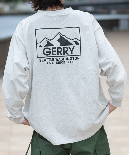 GERRY（ジェリー）の「【ag】〔GERRY/ジェリー〕ヘビーウェイト バックプリント ロングTシャツ（Tシャツ/カットソー・メンズ・ホワイト/ブラック/アッシュグレー/ライトグレー系1/ホワイト系1/ブラック系1/ダークグリーン系1・MEDIUM/LARGE/X-LARGE）」の17枚目の写真
