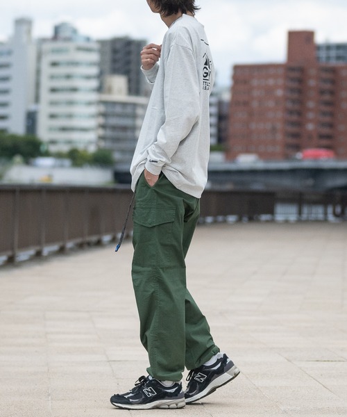 GERRY（ジェリー）の「【ag】〔GERRY/ジェリー〕ヘビーウェイト バックプリント ロングTシャツ（Tシャツ/カットソー・メンズ・ホワイト/ブラック/アッシュグレー/ライトグレー系1/ホワイト系1/ブラック系1/ダークグリーン系1・MEDIUM/LARGE/X-LARGE）」の19枚目の写真