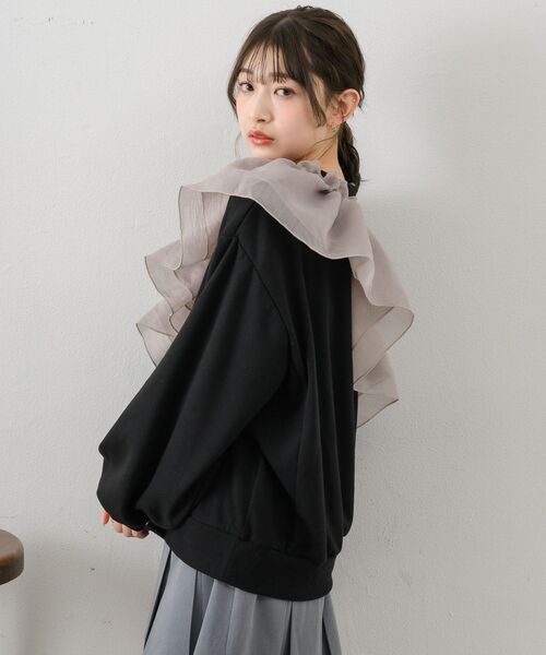 RETRO GIRL（レトロガール）の「裏毛トレーナー×ビスチェSET（スウェット・レディース・ブラック/ホワイト系その他/イエロー・FREE）」の10枚目の写真