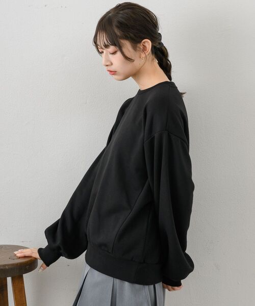 RETRO GIRL（レトロガール）の「裏毛トレーナー×ビスチェSET（スウェット・レディース・ブラック/ホワイト系その他/イエロー・FREE）」の11枚目の写真