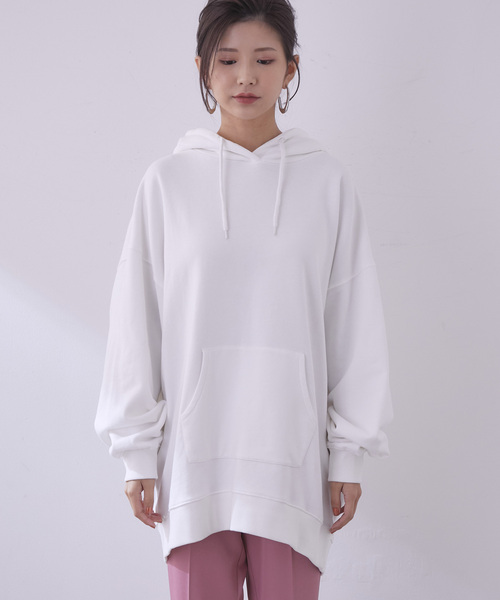 vis-`a-vis(ビサビ)の「【WEB限定】【J'aDoRe限定】【コラボ】ミチ&藍にいなバックプリントイラストパーカー(パーカー・レディース・ホワイト・FREE)」の5枚目の写真