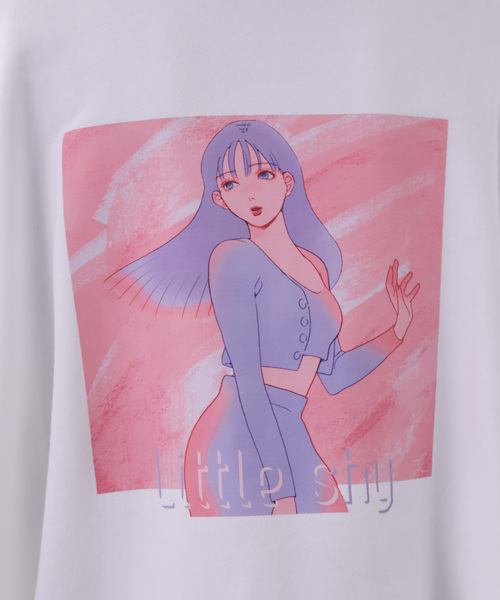 vis-`a-vis(ビサビ)の「【WEB限定】【J'aDoRe限定】【コラボ】ミチ&藍にいなバックプリントイラストパーカー(パーカー・レディース・ホワイト・FREE)」の8枚目の写真