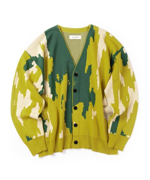 Wizzard(ウィザード)の「Wizzard ウィザード / JACQUARD KNIT CARDIGAN / W24SS-KN020(カーディガン/ボレロ・メンズ・ブラック/ライトブルー/パープル/イエロー・2)」の4枚目の写真