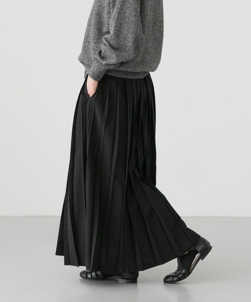 かぐれ(カグレ)の「ラッププリーツスカート(スカート・レディース・チャコールグレー/ブラック・FREE)」の11枚目の写真