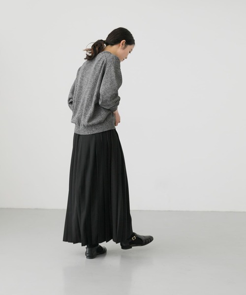 かぐれ(カグレ)の「ラッププリーツスカート(スカート・レディース・チャコールグレー/ブラック・FREE)」の7枚目の写真