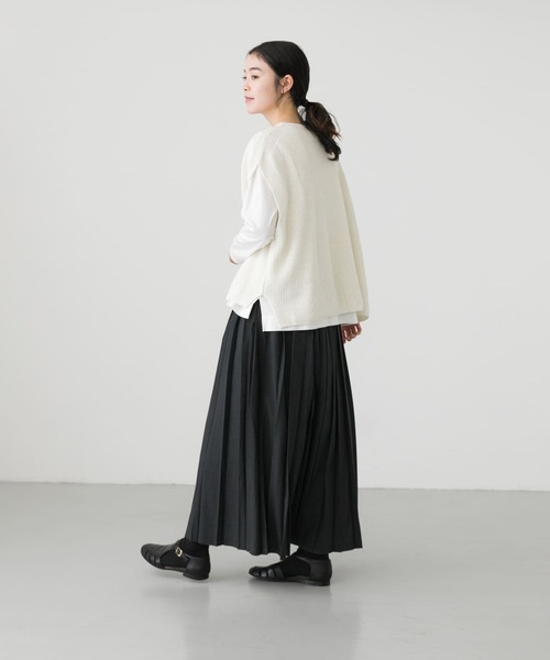 かぐれ(カグレ)の「ラッププリーツスカート(スカート・レディース・チャコールグレー/ブラック・FREE)」の20枚目の写真