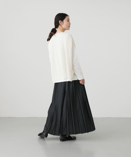 かぐれ(カグレ)の「ラッププリーツスカート(スカート・レディース・チャコールグレー/ブラック・FREE)」の19枚目の写真