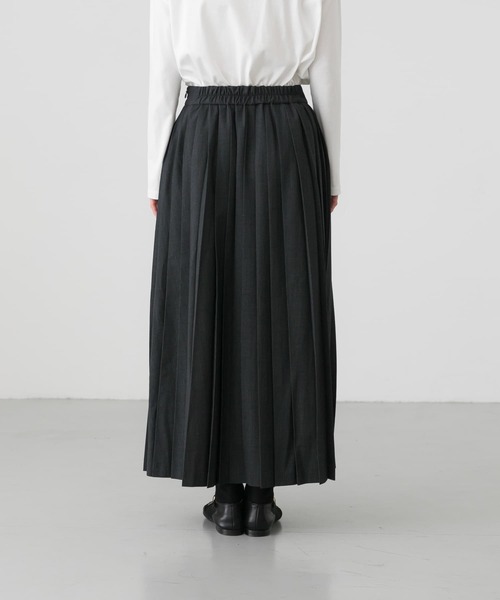 かぐれ(カグレ)の「ラッププリーツスカート(スカート・レディース・チャコールグレー/ブラック・FREE)」の16枚目の写真