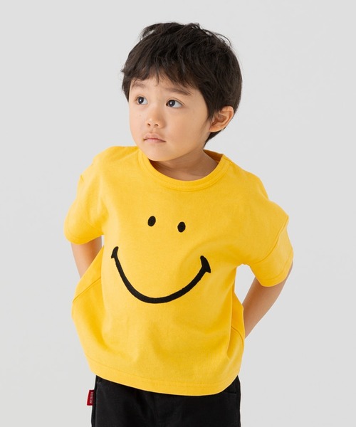 SMILEY FACE(スマイリーフェイス)の「スマイリーフェイス 半袖Tシャツ(Tシャツ/カットソー・キッズ・A/H/E/F/B/G/D/C・80cm/90cm/100cm/110cm/120cm/130cm/140cm)」の2枚目の写真
