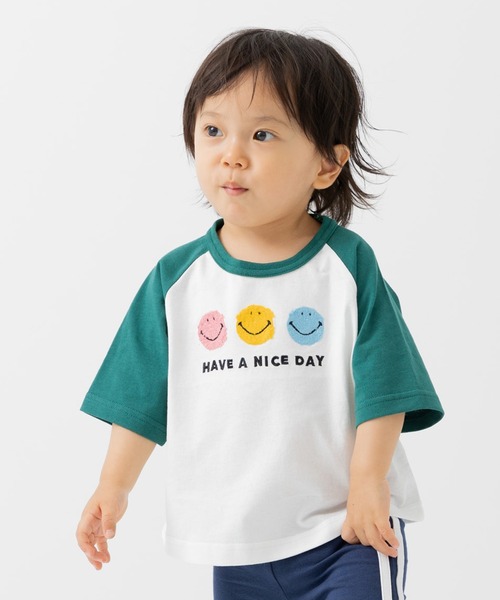 SMILEY FACE(スマイリーフェイス)の「スマイリーフェイス 半袖Tシャツ(Tシャツ/カットソー・キッズ・A/H/E/F/B/G/D/C・80cm/90cm/100cm/110cm/120cm/130cm/140cm)」の5枚目の写真