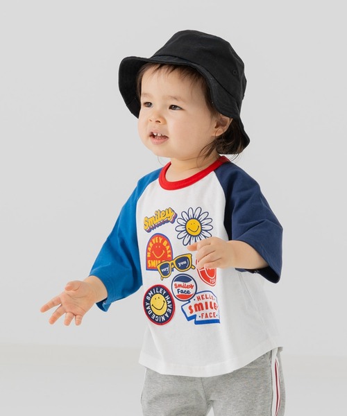 SMILEY FACE(スマイリーフェイス)の「スマイリーフェイス 半袖Tシャツ(Tシャツ/カットソー・キッズ・A/H/E/F/B/G/D/C・80cm/90cm/100cm/110cm/120cm/130cm/140cm)」の7枚目の写真