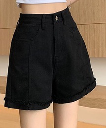 カラーデニムショートパンツ