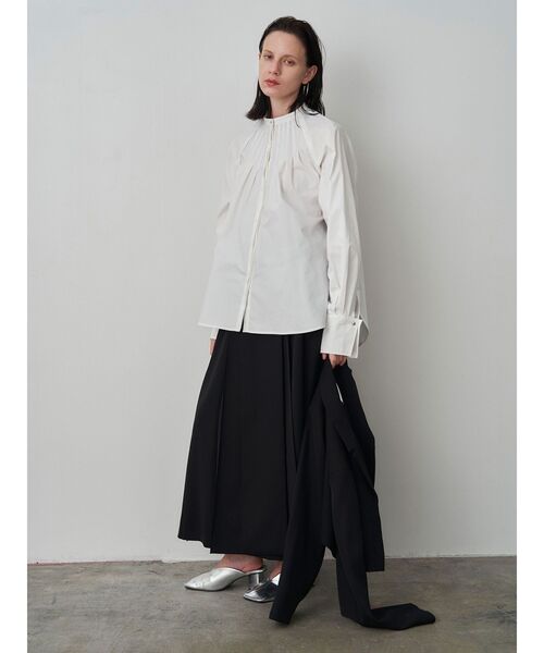ELENDEEK（エレンディーク）の「ラグランスリーブシャツブラウス（シャツ/ブラウス・レディース・ブラック/オフホワイト・FREE）」の8枚目の写真