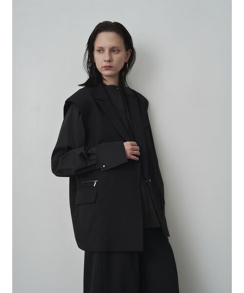 ELENDEEK（エレンディーク）の「ラグランスリーブシャツブラウス（シャツ/ブラウス・レディース・ブラック/オフホワイト・FREE）」の9枚目の写真