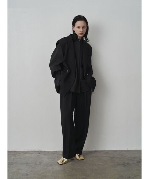 ELENDEEK（エレンディーク）の「ラグランスリーブシャツブラウス（シャツ/ブラウス・レディース・ブラック/オフホワイト・FREE）」の10枚目の写真