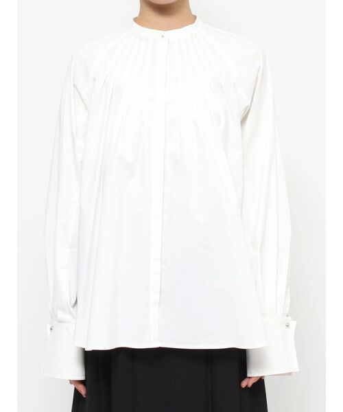 ELENDEEK（エレンディーク）の「ラグランスリーブシャツブラウス（シャツ/ブラウス・レディース・ブラック/オフホワイト・FREE）」の13枚目の写真