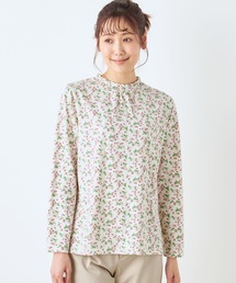 DECOY SINCE 1981（デコイシンスイチキュウハチイチ）の「ミモザプリントフリルオーガニックコットンTシャツ（Tシャツ/カットソー・レディース）」