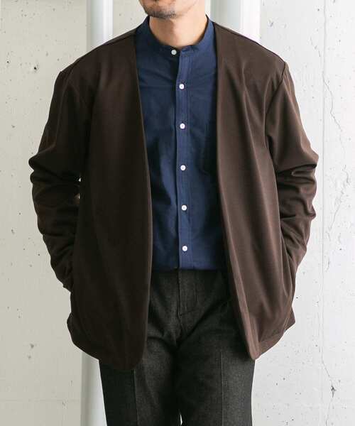 URBAN RESEARCH ROSSO MEN（アーバンリサーチロッソメン）の「『WEB限定』『セットアップ対応』ポンチトッパーカーディガン（カーディガン/ボレロ・メンズ・ブラウン/ネイビー/ブラック・MEDIUM/LARGE）」の14枚目の写真