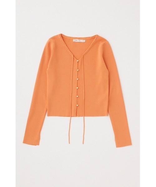 MOUSSY（マウジー）の「LOOP ACCENT ニットカーディガン（カーディガン/ボレロ・レディース・ライトグリーン/オレンジ/ライトベージュ/チャコールグレー・FREE）」の19枚目の写真