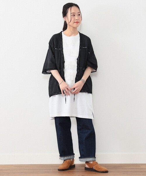 BEAMS BOY(ビームスボーイ)の「BEAMS BOY / ヴィンテージ レース ピンタック(シャツ/ブラウス・レディース・ブラック/オフホワイト/クリーム・ONE SIZE)」の21枚目の写真