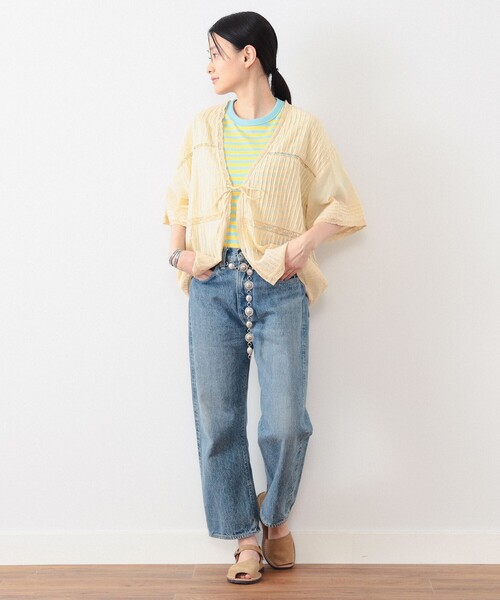 BEAMS BOY(ビームスボーイ)の「BEAMS BOY / ヴィンテージ レース ピンタック(シャツ/ブラウス・レディース・ブラック/オフホワイト/クリーム・ONE SIZE)」の20枚目の写真
