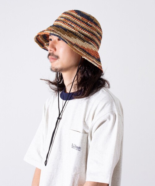 halo commodity(ハロ コモディティー)の「【halo Commodity/ハロ コモディティー】Chip Dome Hat ペーパーハット 麦わら(ハット・メンズ・グリーン系その他4/オレンジ系その他/グレー系その他・FREE)」の3枚目の写真