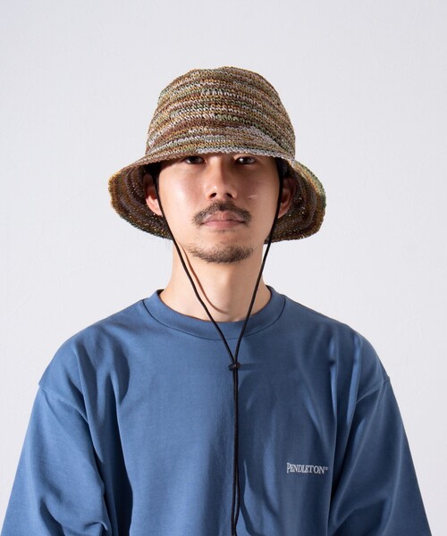 halo commodity(ハロ コモディティー)の「【halo Commodity/ハロ コモディティー】Chip Dome Hat ペーパーハット 麦わら(ハット・メンズ・グリーン系その他4/オレンジ系その他/グレー系その他・FREE)」の6枚目の写真