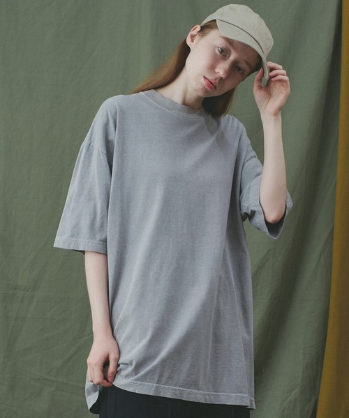 LOS ANGELES APPAREL(ロサンゼルスアパレル)の「Los Angeles Apparel ピグメントダイ 6.5オンス クルーネック 半袖 Tシャツ(Tシャツ/カットソー・メンズ・グレー/ブラック/サーモンピンク/ブラウン・X-LARGE/LARGE/MEDIUM)」の3枚目の写真