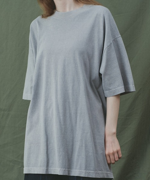 LOS ANGELES APPAREL(ロサンゼルスアパレル)の「Los Angeles Apparel ピグメントダイ 6.5オンス クルーネック 半袖 Tシャツ(Tシャツ/カットソー・メンズ・グレー/ブラック/サーモンピンク/ブラウン・X-LARGE/LARGE/MEDIUM)」の10枚目の写真