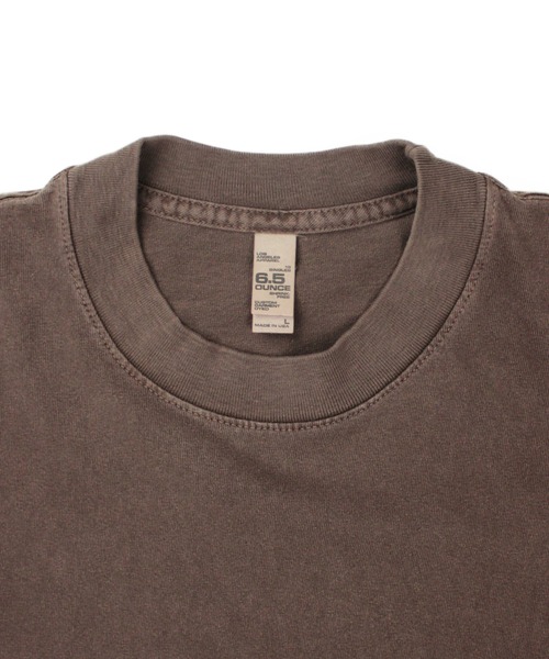 LOS ANGELES APPAREL(ロサンゼルスアパレル)の「Los Angeles Apparel ピグメントダイ 6.5オンス クルーネック 半袖 Tシャツ(Tシャツ/カットソー・メンズ・グレー/ブラック/サーモンピンク/ブラウン・X-LARGE/LARGE/MEDIUM)」の15枚目の写真