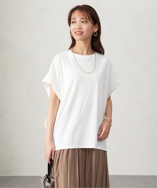 Chez toi（シェトワ）の「ショルダータックランダムリブプルオーバー（Tシャツ/カットソー・レディース・ブラック/オフホワイト/ブルー/イエロー・FREE）」の11枚目の写真