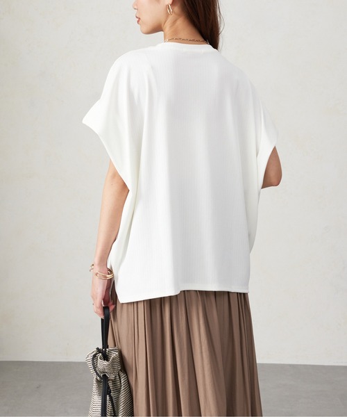 Chez toi（シェトワ）の「ショルダータックランダムリブプルオーバー（Tシャツ/カットソー・レディース・ブラック/オフホワイト/ブルー/イエロー・FREE）」の16枚目の写真