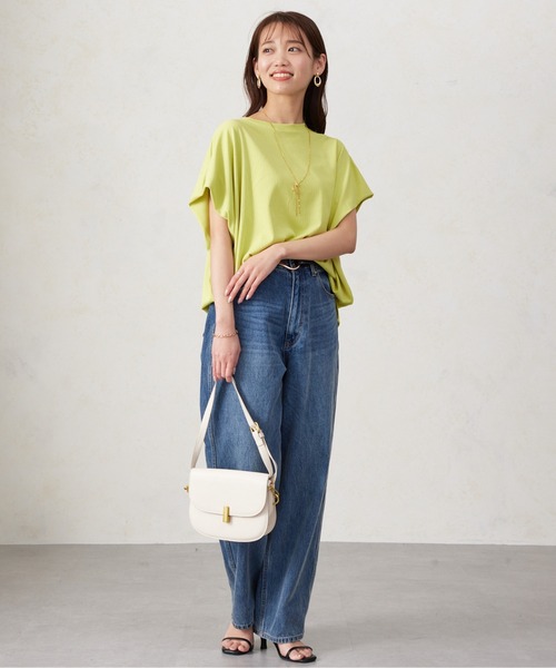 Chez toi（シェトワ）の「ショルダータックランダムリブプルオーバー（Tシャツ/カットソー・レディース・ブラック/オフホワイト/ブルー/イエロー・FREE）」の9枚目の写真