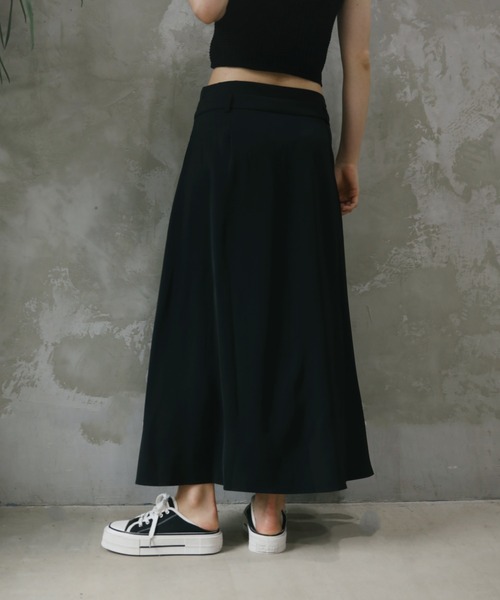 aimoha(アイモハ)の「【aimoha】ハイウエストフレアロングスカート(スカート・レディース・ダークグレー/ブラック・SMALL/MEDIUM/LARGE/X-LARGE)」の10枚目の写真