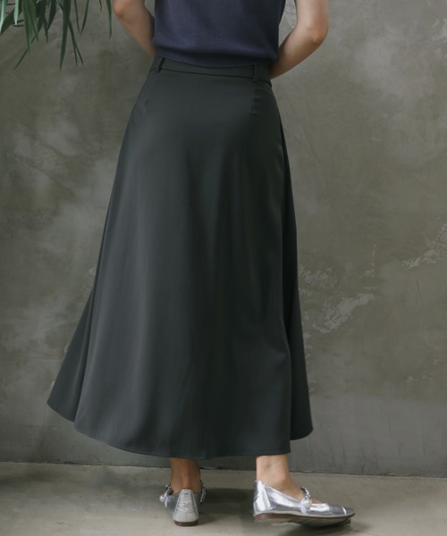 aimoha(アイモハ)の「【aimoha】ハイウエストフレアロングスカート(スカート・レディース・ダークグレー/ブラック・SMALL/MEDIUM/LARGE/X-LARGE)」の12枚目の写真