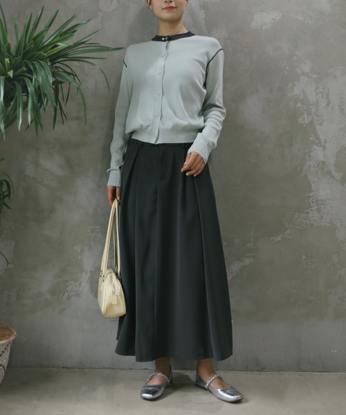 aimoha(アイモハ)の「【aimoha】ハイウエストフレアロングスカート(スカート・レディース・ダークグレー/ブラック・SMALL/MEDIUM/LARGE/X-LARGE)」の13枚目の写真