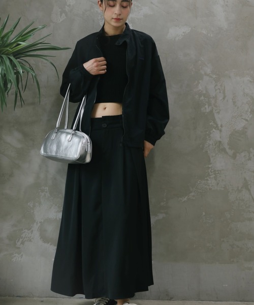 aimoha(アイモハ)の「【aimoha】ハイウエストフレアロングスカート(スカート・レディース・ダークグレー/ブラック・SMALL/MEDIUM/LARGE/X-LARGE)」の16枚目の写真