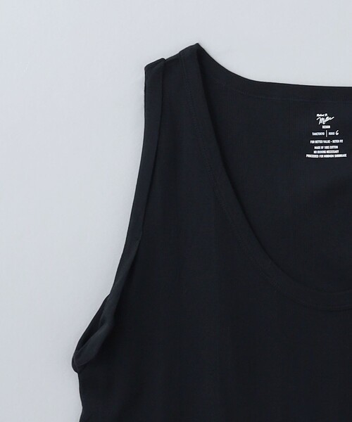 MILLER（ミラー）の「【別注】＜Robert.P.Miller×Tanc TOKYO × 6(ROKU)＞SOLID SHEER TANK TOP/タンクトップ（Tシャツ/カットソー・レディース・ブラック/ホワイト・FREE）」の19枚目の写真