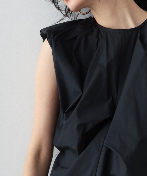 GALLEST（ギャレスト）の「◆タックフレンチスリーブブラウス（シャツ/ブラウス・レディース・ボルドー/ホワイト/ブラック・38）」の10枚目の写真