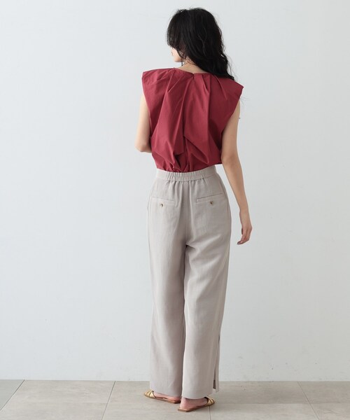 GALLEST（ギャレスト）の「◆タックフレンチスリーブブラウス（シャツ/ブラウス・レディース・ボルドー/ホワイト/ブラック・38）」の15枚目の写真