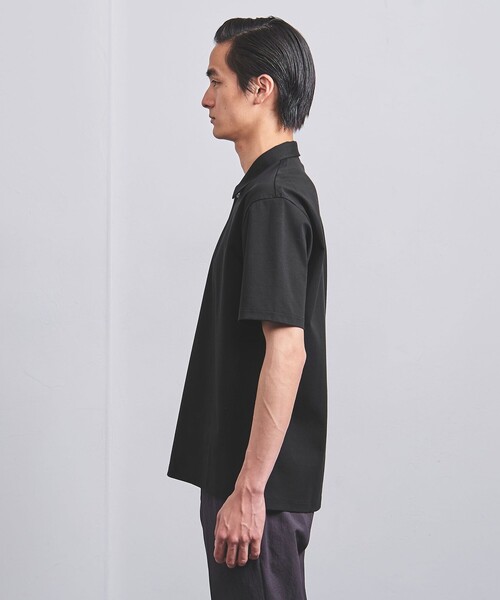UNITED ARROWS（ユナイテッドアローズ）の「ポンチ ポロシャツ COZY -抗菌防臭・接触冷感-（ポロシャツ・メンズ・ナチュラル/ブラック/ホワイト/ネイビー・S/L/M/XL）」の14枚目の写真