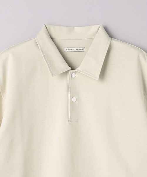 UNITED ARROWS（ユナイテッドアローズ）の「ポンチ ポロシャツ COZY -抗菌防臭・接触冷感-（ポロシャツ・メンズ・ナチュラル/ブラック/ホワイト/ネイビー・S/L/M/XL）」の18枚目の写真