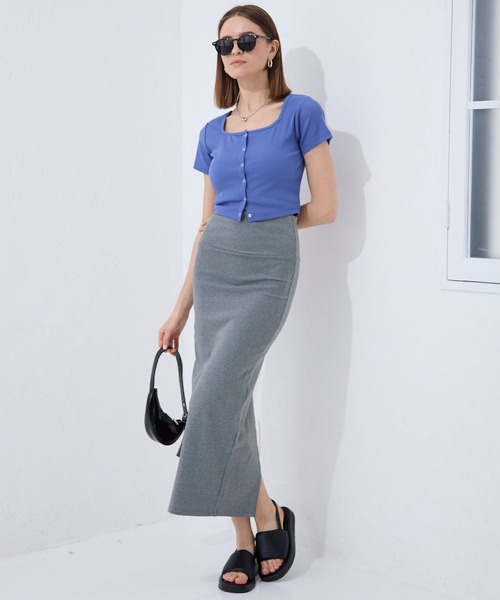 FOREVER 21（フォーエバー トゥエンティーワン）の「【2024SS】カットナロースカート（スカート・レディース・ブラック/グレー・MEDIUM/SMALL）」の19枚目の写真