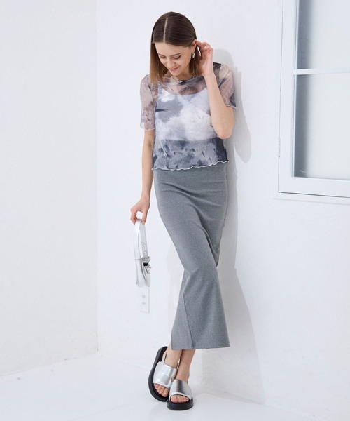 FOREVER 21（フォーエバー トゥエンティーワン）の「【2024SS】カットナロースカート（スカート・レディース・ブラック/グレー・MEDIUM/SMALL）」の15枚目の写真